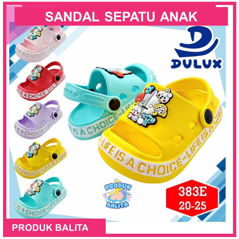 Sandal Selop Anak Laki-laki Perempuan Terbaru Tali Belakang Merek Dulux Terlaris