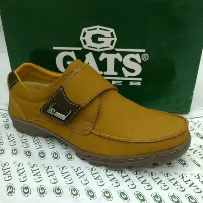 sepatu kulit gats to 2209 tan.original gats loafers