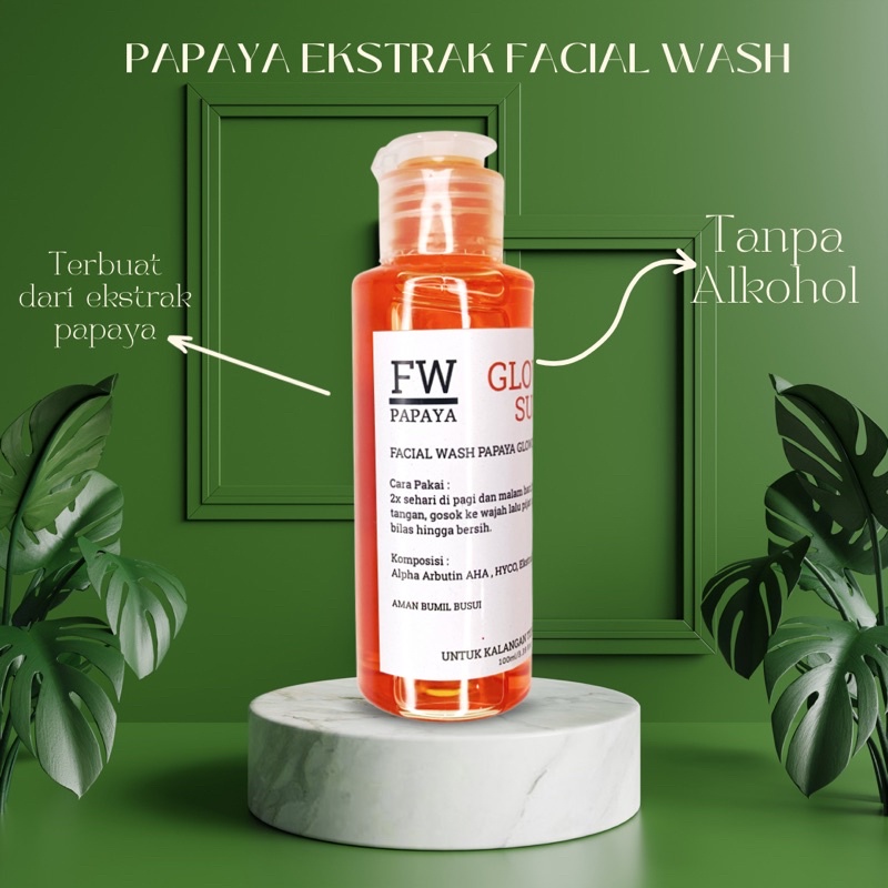 PREMIUM PAPAYA FACIAL WASH KENTAL || SABUN PEPAYA KENTAL 100 ML || FACE WASH PEPAYA || PAPAYA SOAP