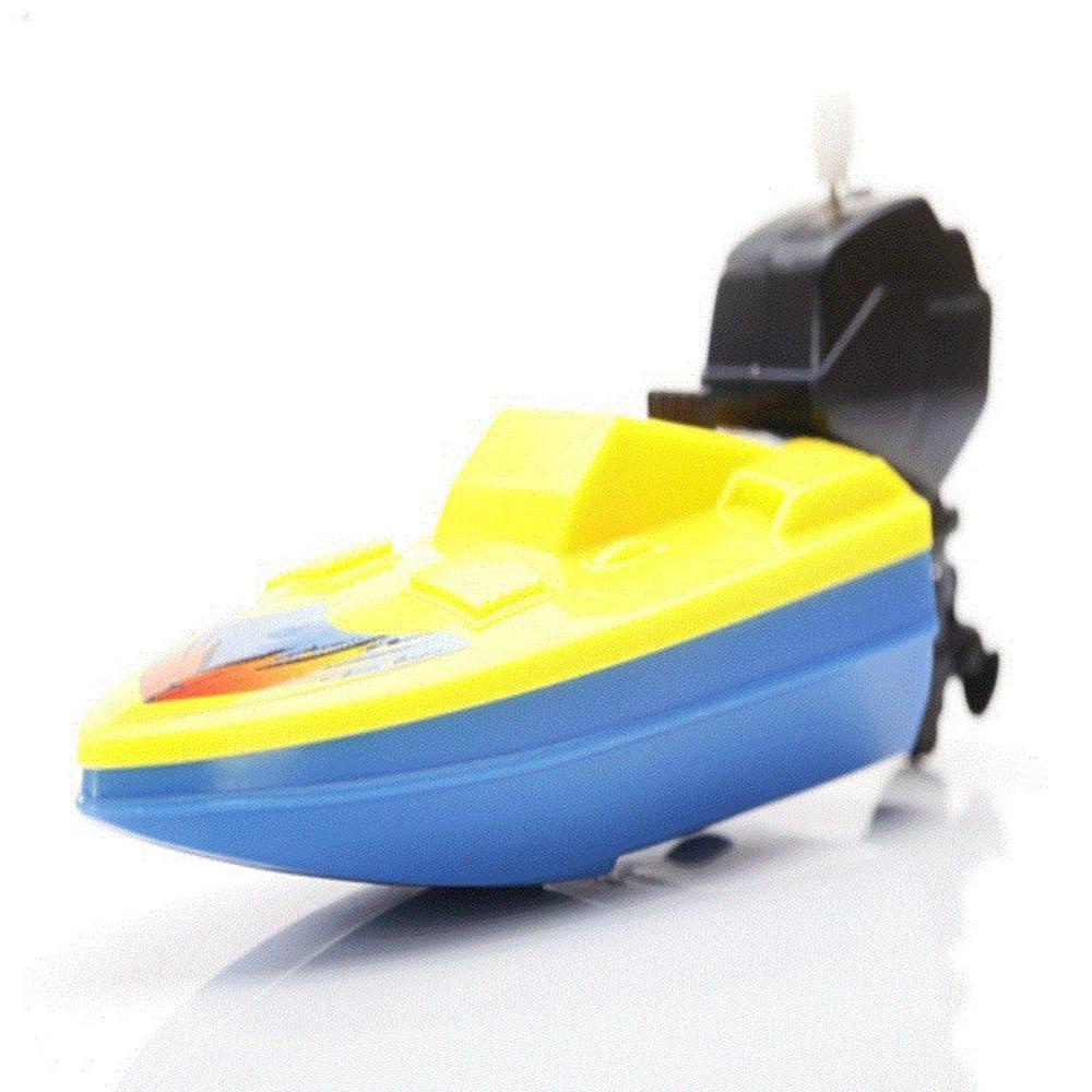 REBUY Rebuy Wind Up Toy Mainan Mandi Bathtub Klasik Shower Speed Boat Kapal