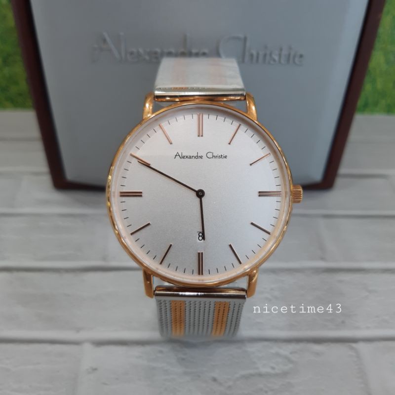 jam tangan pria original alexandre christie ac8582md