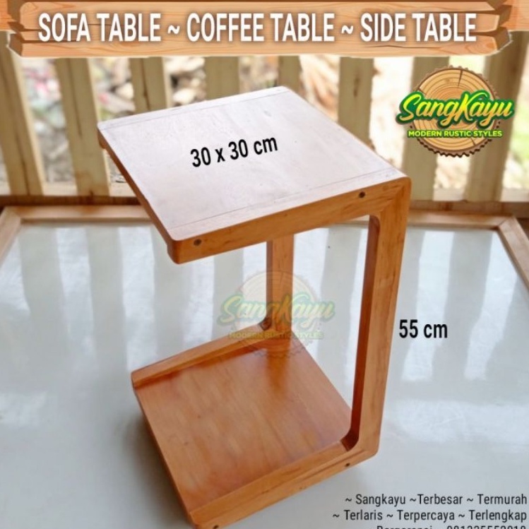 Meja sofa minimalis meja laptop side table Coffee table sofa table 02