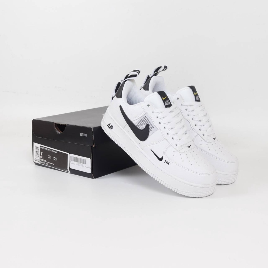 Sepatu Nike Air Force 1 LV8 Utility White Black