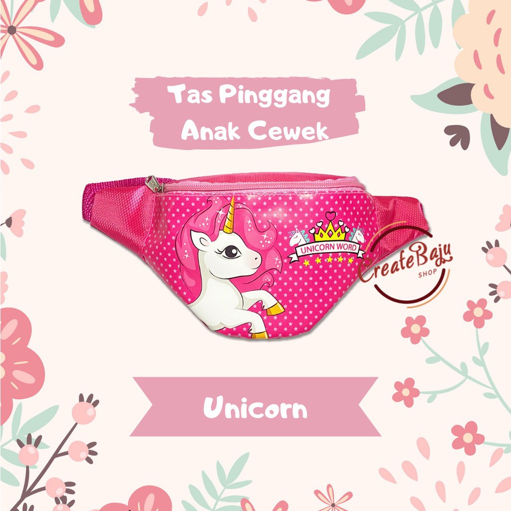 TAS PINGGANG ANAK MURAH UNICORN WAIST BAG ANAK TERMURAH KARAKTER CEWEK KUDA PONY