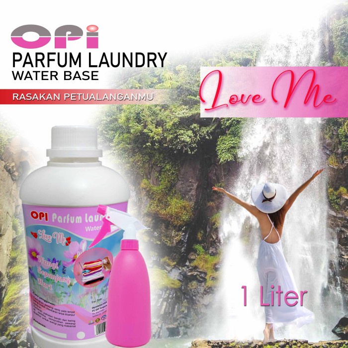 Parfum Laundry 1 Liter Water Base Love me dan lainnya New Formula sudah ada izin edar resmi by Oke sabun suplayer