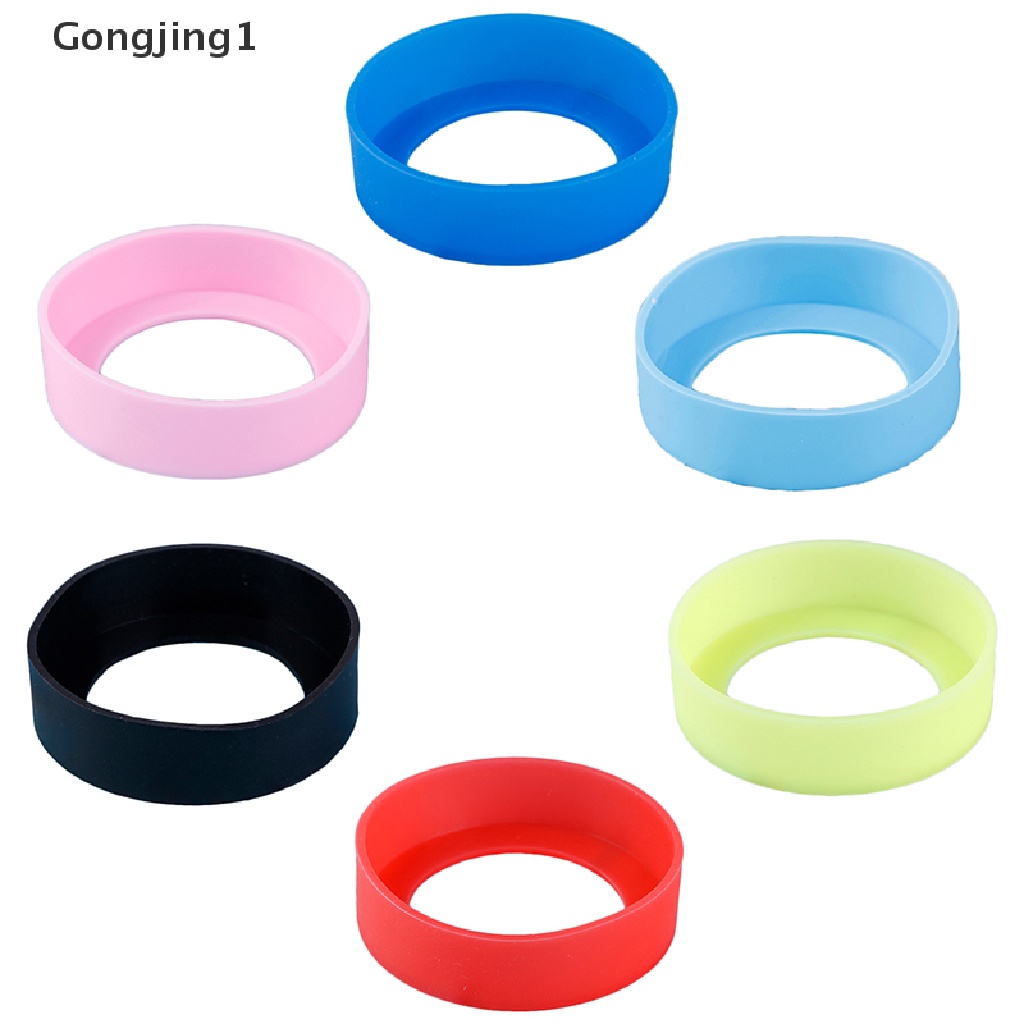 Gongjing1 Sarung Botol Minum Bahan Silikon Anti Slip Ukuran 6.5CM Untuk Outdoor