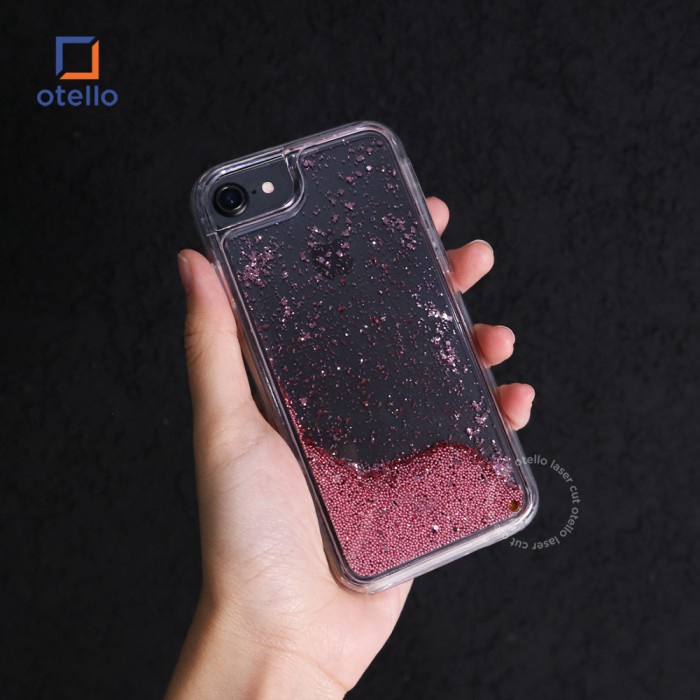 Otello Pink Liquid Glitter Premium Casing iPhone Case Exclusive