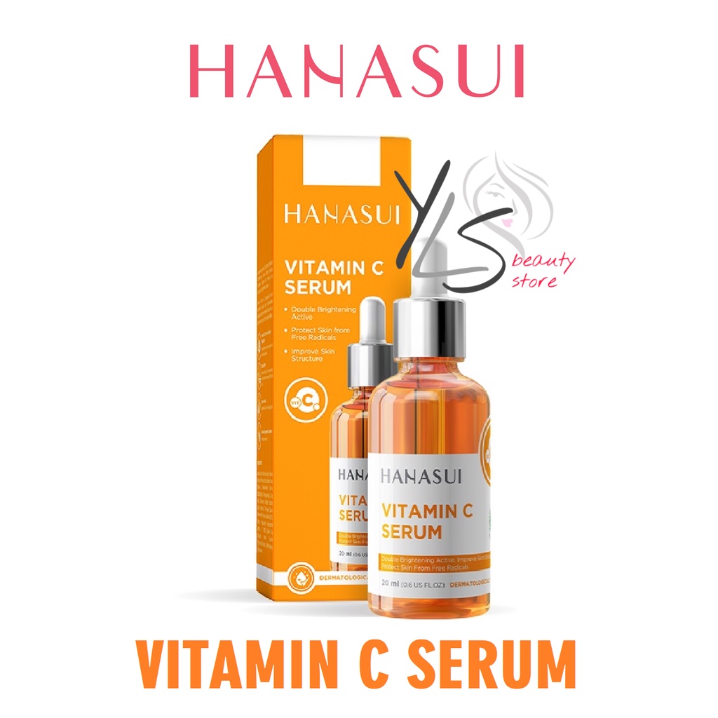 HANASUI FACIAL SERUM VITAMIN C - TERDAFTAR BPOM - SERUM WAJAH - SERUM MUKA HANASUI