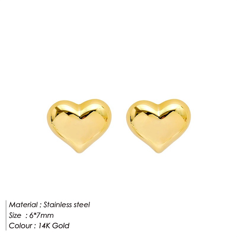 Anting AT234 Love Stainless 316L anti Karat Tahan karat ,Simpel minimalis Unik Lucu Keren Fashion Wanita Elegant / BS / DELUNA