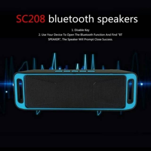 SPEAKER BLUETOOTH 208 A2DP suara jernih Dolby Surround MEGA BASS