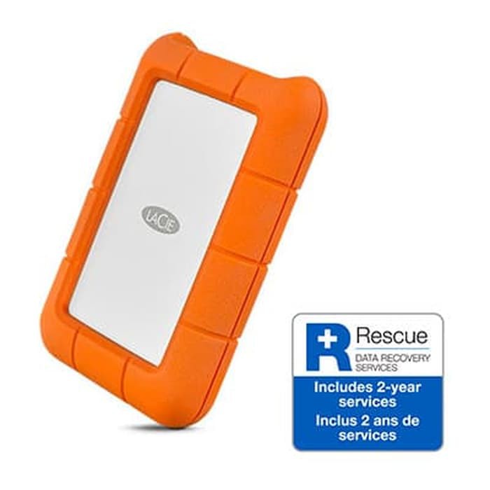 Lacie Rugged USB-C 2TB USB 3.0 Harddisk Portable External Hardisk