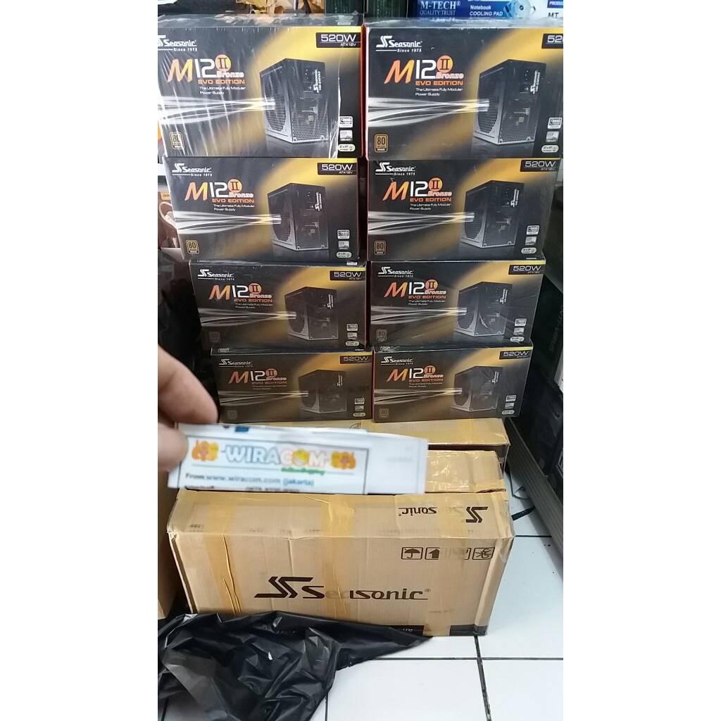 Seasonic M12II-520 Evo Edition 520W Full Modular 80+ BRONZE PSU GAMING ORIGINAL RESMI