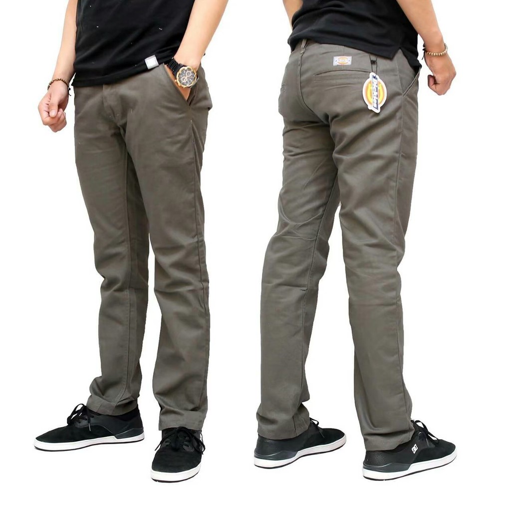  COD Celana  Chino Polos Pria  Panjang Slimfit polos Casual 