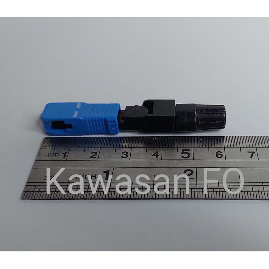 Fast Connector SC UPC / Sambungan Fiber Optik SC UPC Panjang /Faskon Biru/Model Buaya