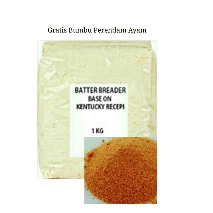 

Tepung Kentuky Ayam / Fried Chicken - 1kg / Free Marinasi