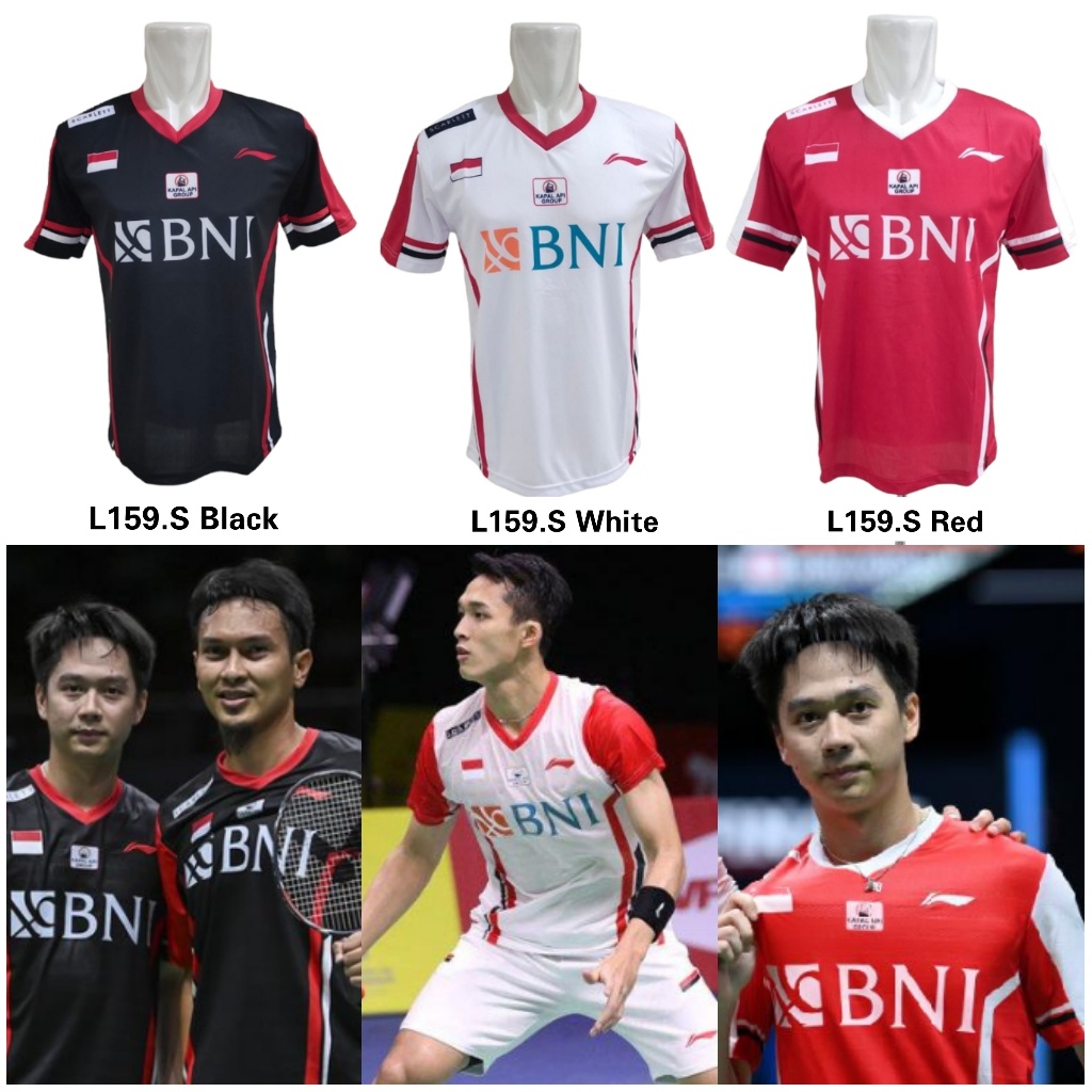 Kaos Badminton Bulutangkis Piala Thomas Uber Cup / Baju Atasan Badminton Bulutangkis Thomas Uber Cup / Kaos Seragam Bulutangkis Olimpiade / Jersey Badminton Drifit / Baju Olahraga Pria Wanita / Bisa Pasang Nama Negara Logo / Best Lokal Quality