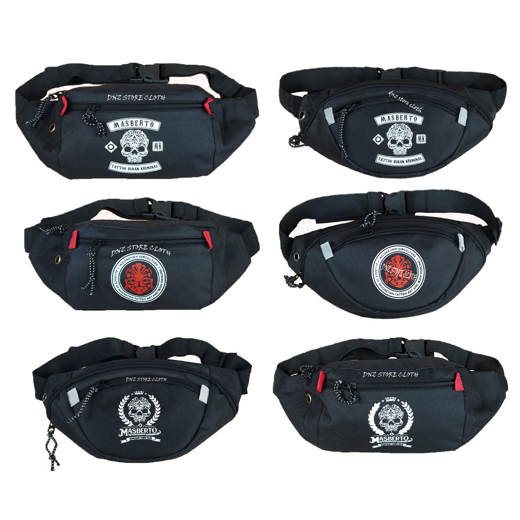 Waistbag Masberto, Tas Masberto, Tas Selempang Waistbag Masberto, tas pinggang Masberto, tas selempang pria masberto