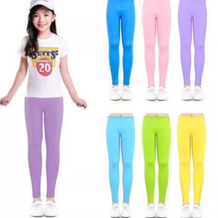 legging anak perempuan usia 3-12 thn/lejing anak random