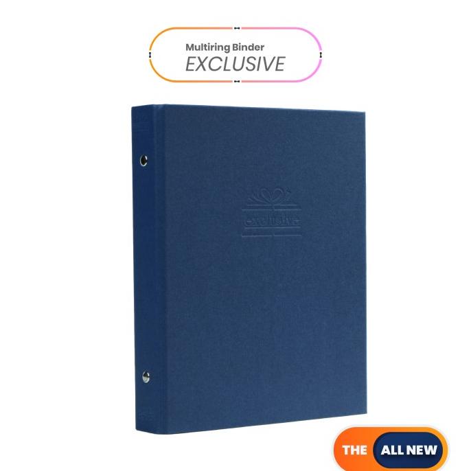 

Bantex Exclusive Multiring Binder A5/20 Ring O-25mm Blue #1325 01