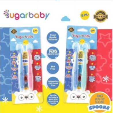 Baby safe sendok bayi Flexible &amp; Heat Indicator Spoon BS 350 Babysafe / Sendok Makan Bayi / Sendok makan bayi silikon lentur / baby safety spoon / Sendok Mpasi / Sendok Makan Bayi / Perlengkapan Makan Bayi