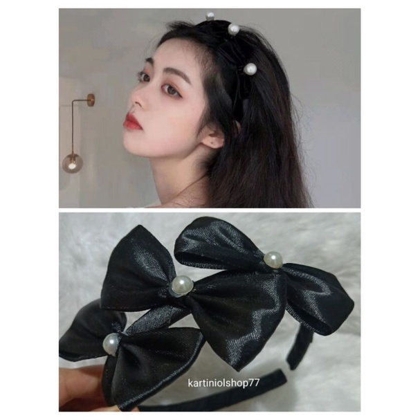 Bando Pita Satin Korea//Hair Headband Aksesoris Rambut Fashion Wanita