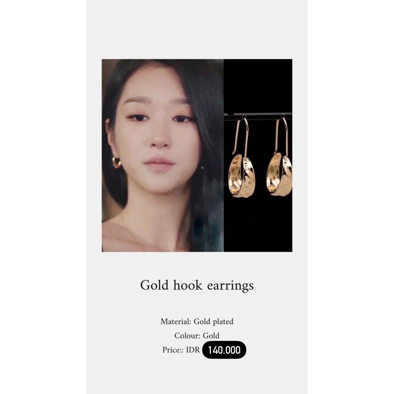 Gold Hook Earrings