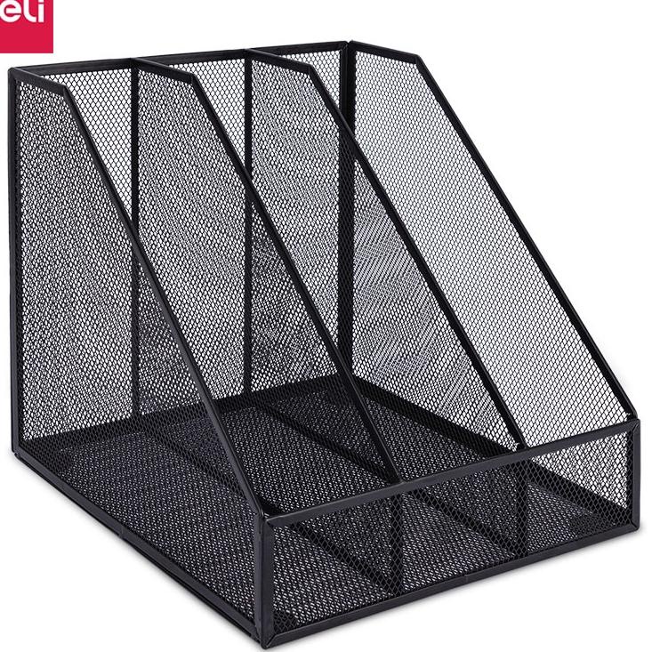 

TERBAIK ⋆ Deli Triple File Organizer/ File Tray/ Box File/ Rak Buku 3 Sekat Anti Karat Anti Air Tahan 7898X*