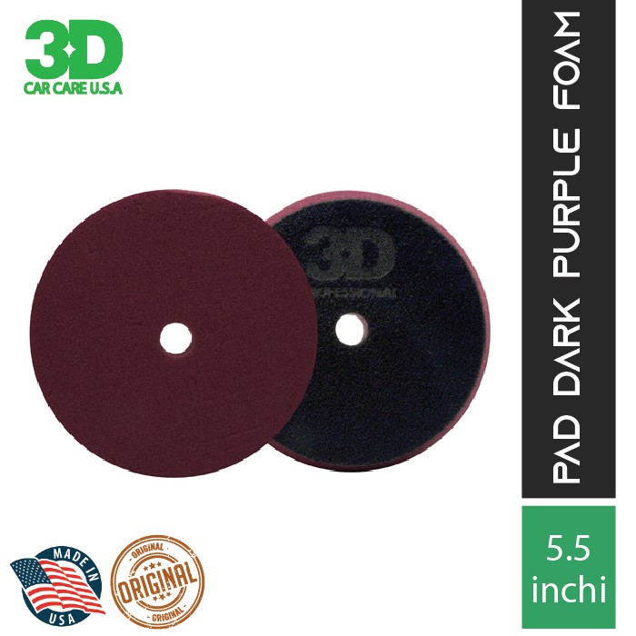 

Cutting Pad 5.5" Heavy Correction - 3D Dark Purple Foam Pad - K-55DP
