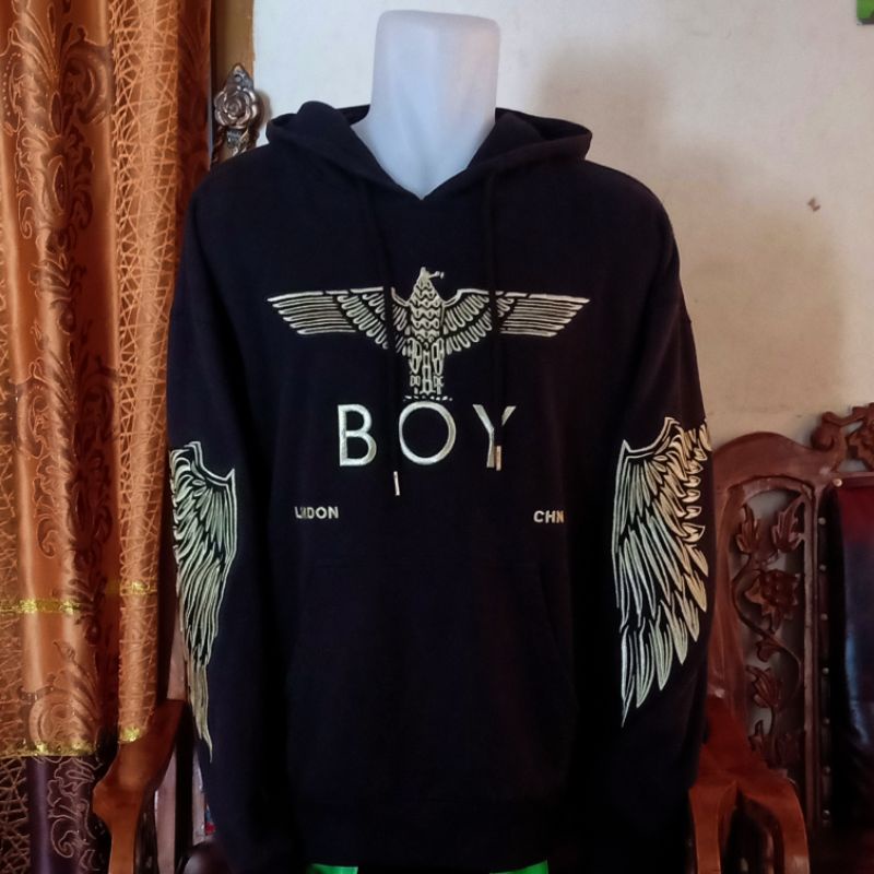 Hoodie Boy London Wing Leg Full Bordir