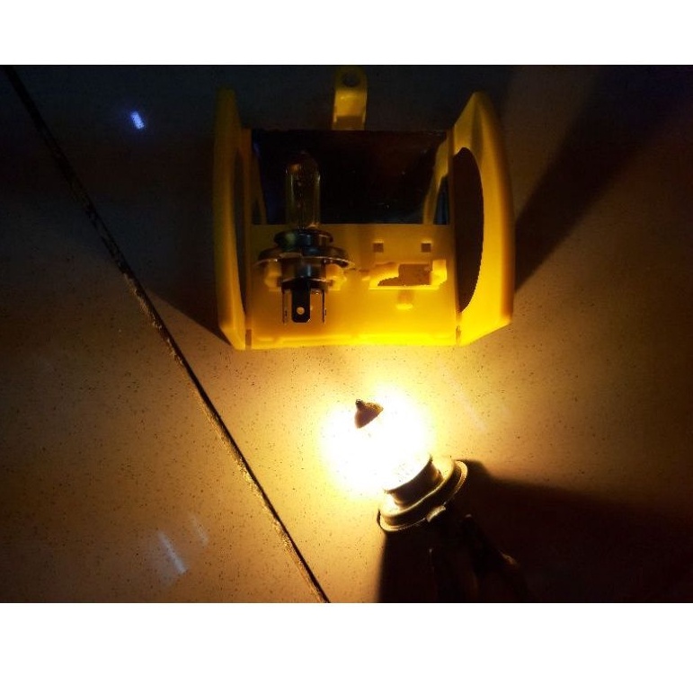 Bola lampu mobil H4 kuning