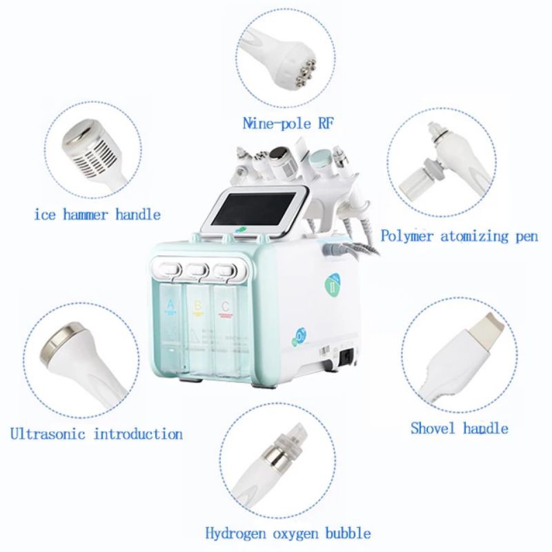 aqua peel hydrogen oxygen dermabrasion hydra 6in1 skin scrubber ultrasound rf setrika wajah dingin