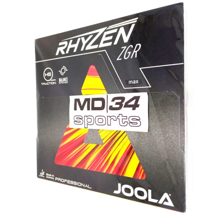 KARET JOOLA RHYZEN ZGR - Karet / Rubber / Bet Pingpong Murah - Hitam, Max