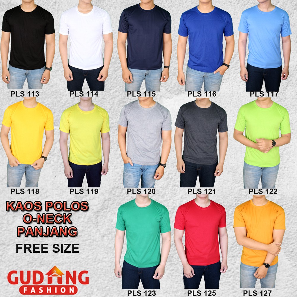 Kaos Polos O-Neck Pendek - PLS (COMB)