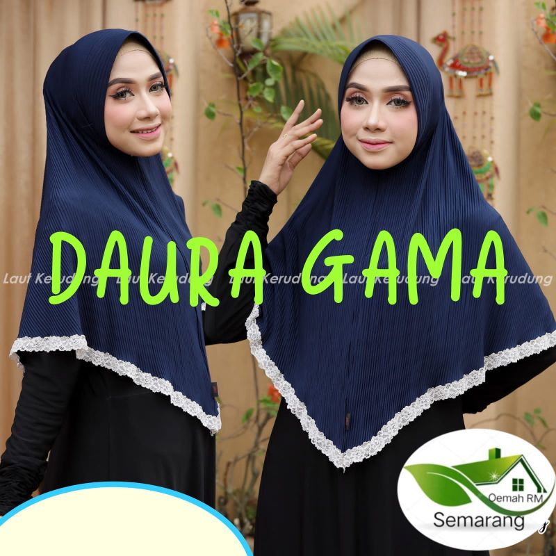 HIJAB INSTAN DG-14 PAD PLISKET RENDA BY DAURA GAMA
