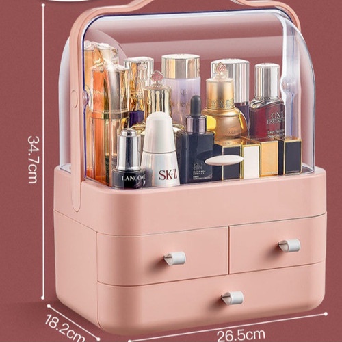 SHENAR,(COD) Kotak Kosmetik Portable / Tempat Penyimpanan Kosmetik / Modern Cosmetic Box / Kotak Make Up