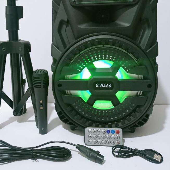 [LR34]✅Cod speaker bluetooth karaoke bonus mic stand speaker ////speaker fleco 8,5inch f8808 tripod speaker besar tinggi speaker fleco 8,5inch f8805,f8806/f8807f8808//f8863 speaker gmc niko jbl asatron simbadda-Flash Sale