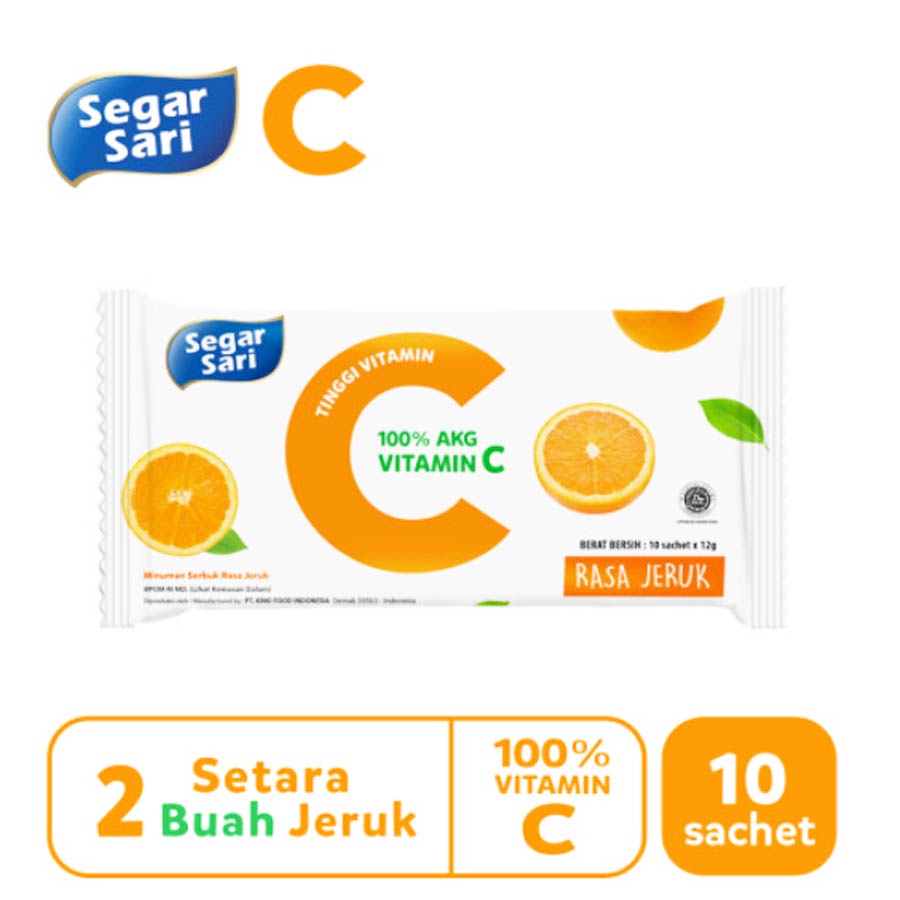 Segar Sari Jeruk isi 10 Sachet 12 Gram