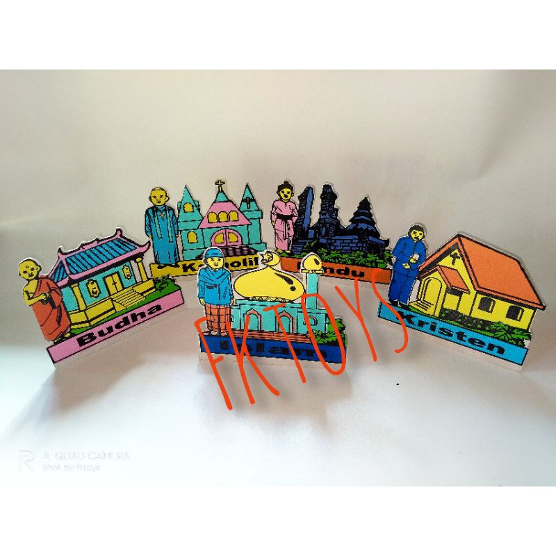 Maket rumah ibadah  Ape mainan edukasi