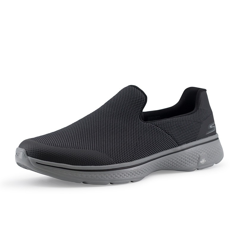Skechers Go Walk 4 Viability Black Gray 54690BKGY Sepatu Pria Original