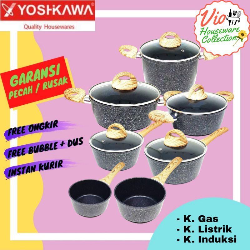 PANCI KERAMIK MARBLE SAUCE PAN 10CM, 14CM, 16CM, 18CM, 20CM, 24CM ANTI ...