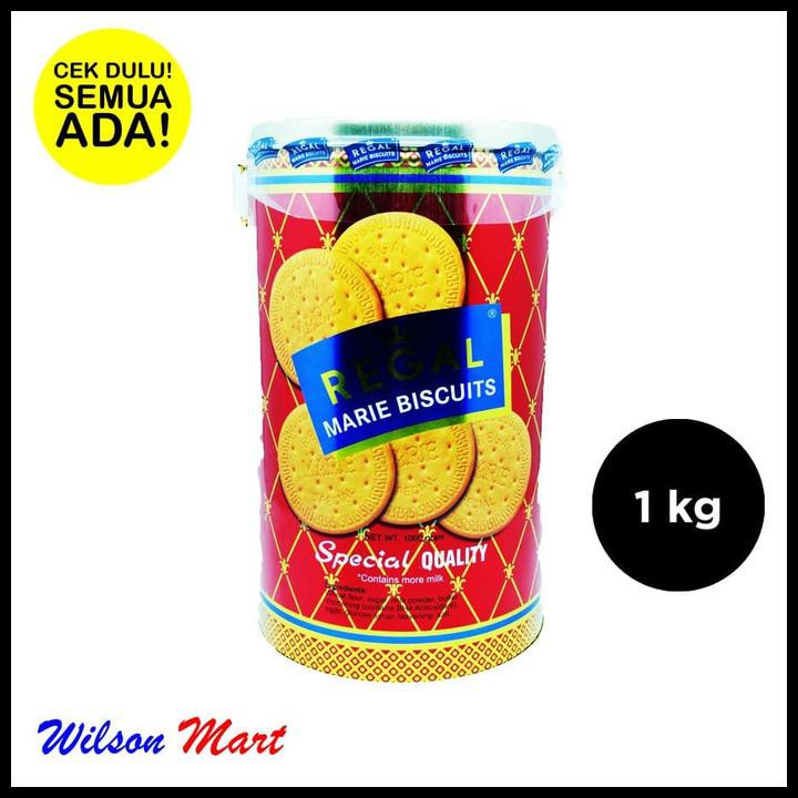 

Regal Marie Biscuits Biskuit Special 1000 Gram 1 Kg Kaleng Rantai