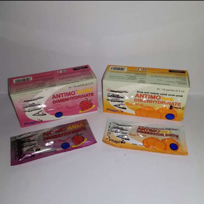 ANTIMO ANAK CAIR SACHET/MENCEGAH MUAL MUNTAH MABUK PERJALANAN