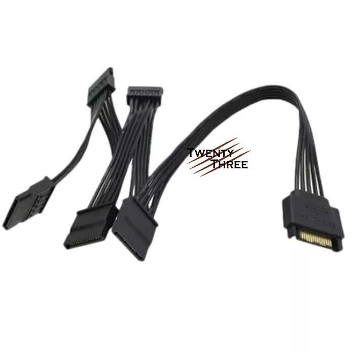 Jual Kabel Sata Power 1 To 5 Splitter Cabang Ssd Hdd Extension Cable Shopee Indonesia 0246