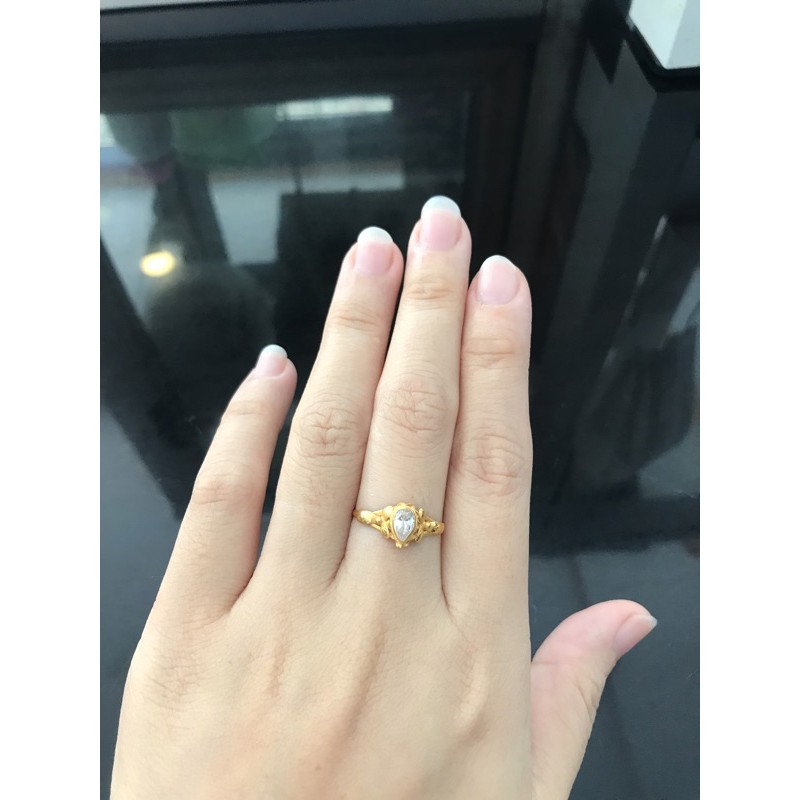 Cincin permata emas asli kadar 97% 24k