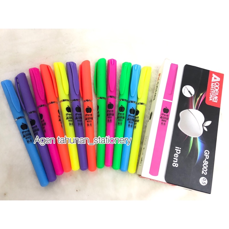 

Pulpen gel Apple odemai/Pen Ipen8/1box isi 12pcs
