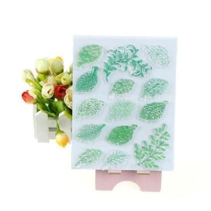 Clear Stamp (Stempel Transparan/Bening) - Artistic Leaves