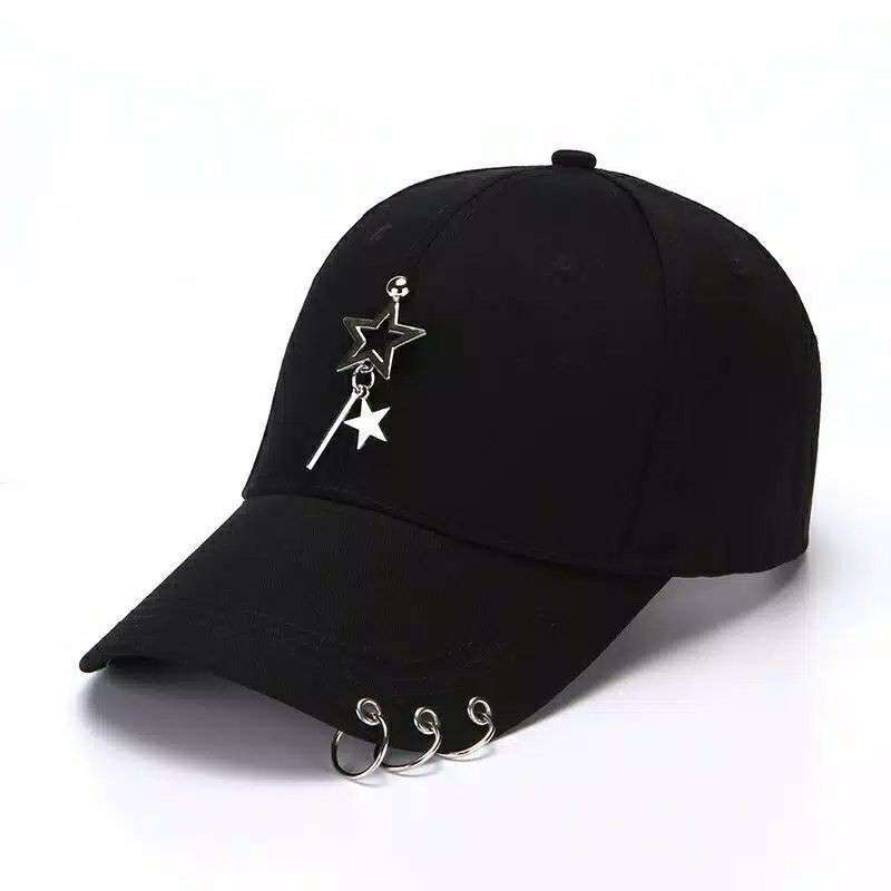 Topi Baseball Korea Anting Rantai Bintang Korean Style  Kualitas Distro Premium