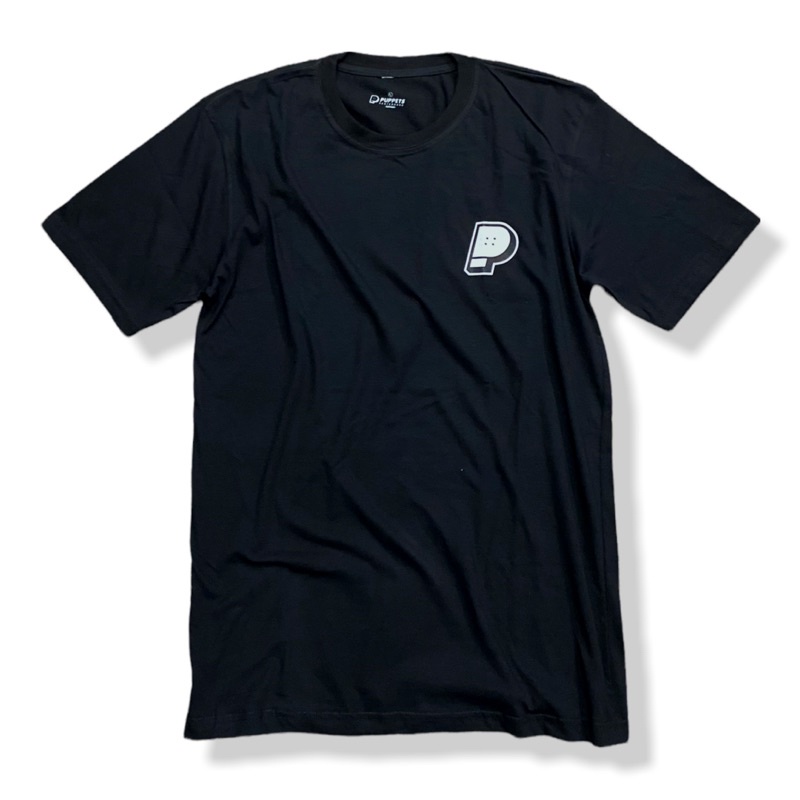 Puppets tshirt P Logo black cotton