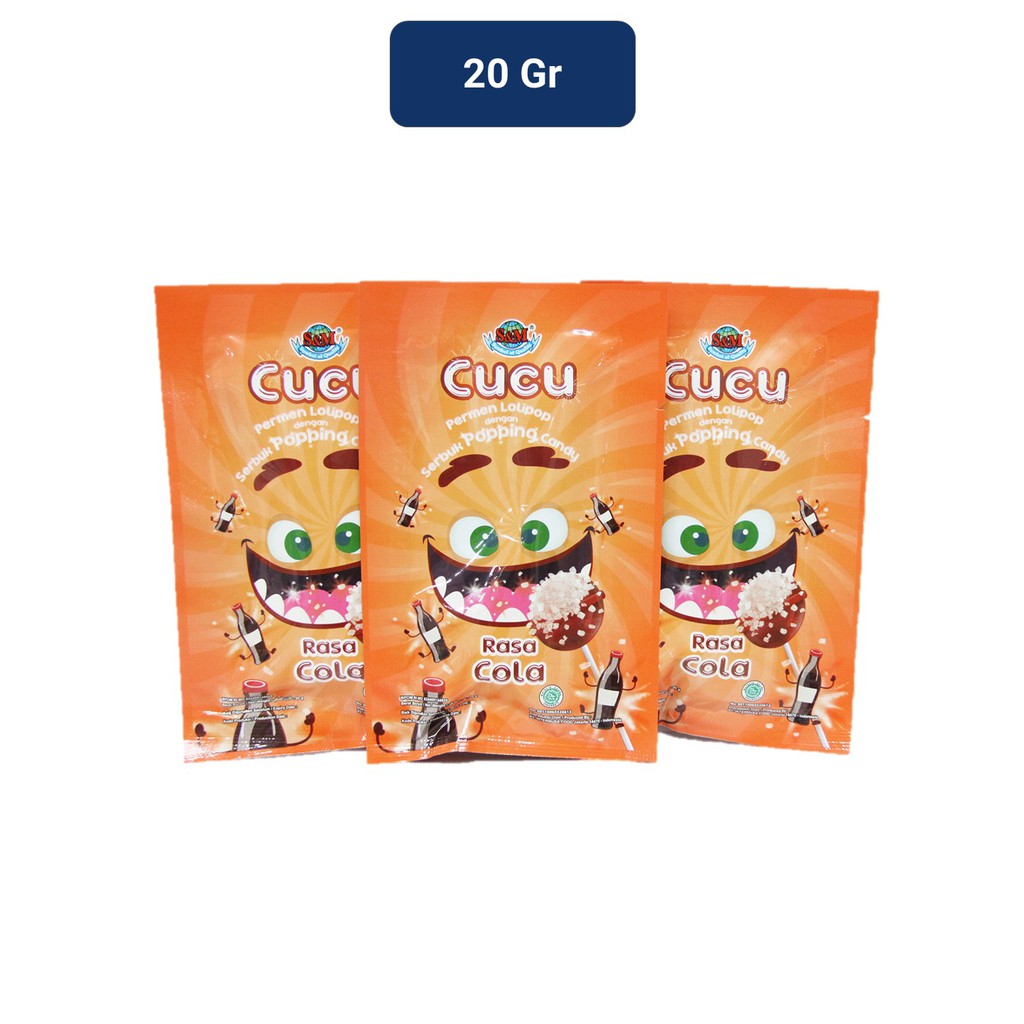 Cucu Popping Rasa Cola 20 gr