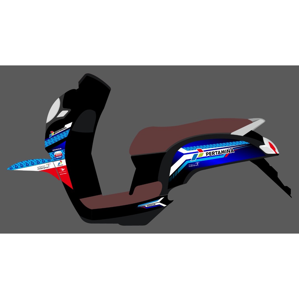 STRIPING COSTUM SCOOPY NEW MANDALIKA SEMI DECAL